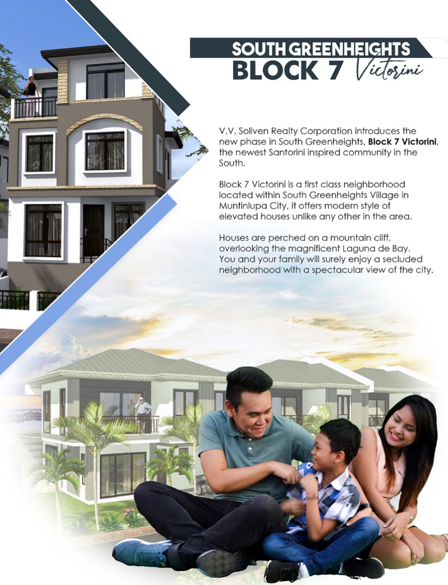 Victorini Block 7 South Green Heights Putatan Alabang Muntinlupa City House and Lot Bahay Lupa Home Philippines VV Soliven Realty Main Office Official Website